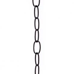 3 ft. 11-Gauge Black Lighting Fixture Chain for Pendant Lights, Chandeliers, and Swag Lights by Commercial Electric