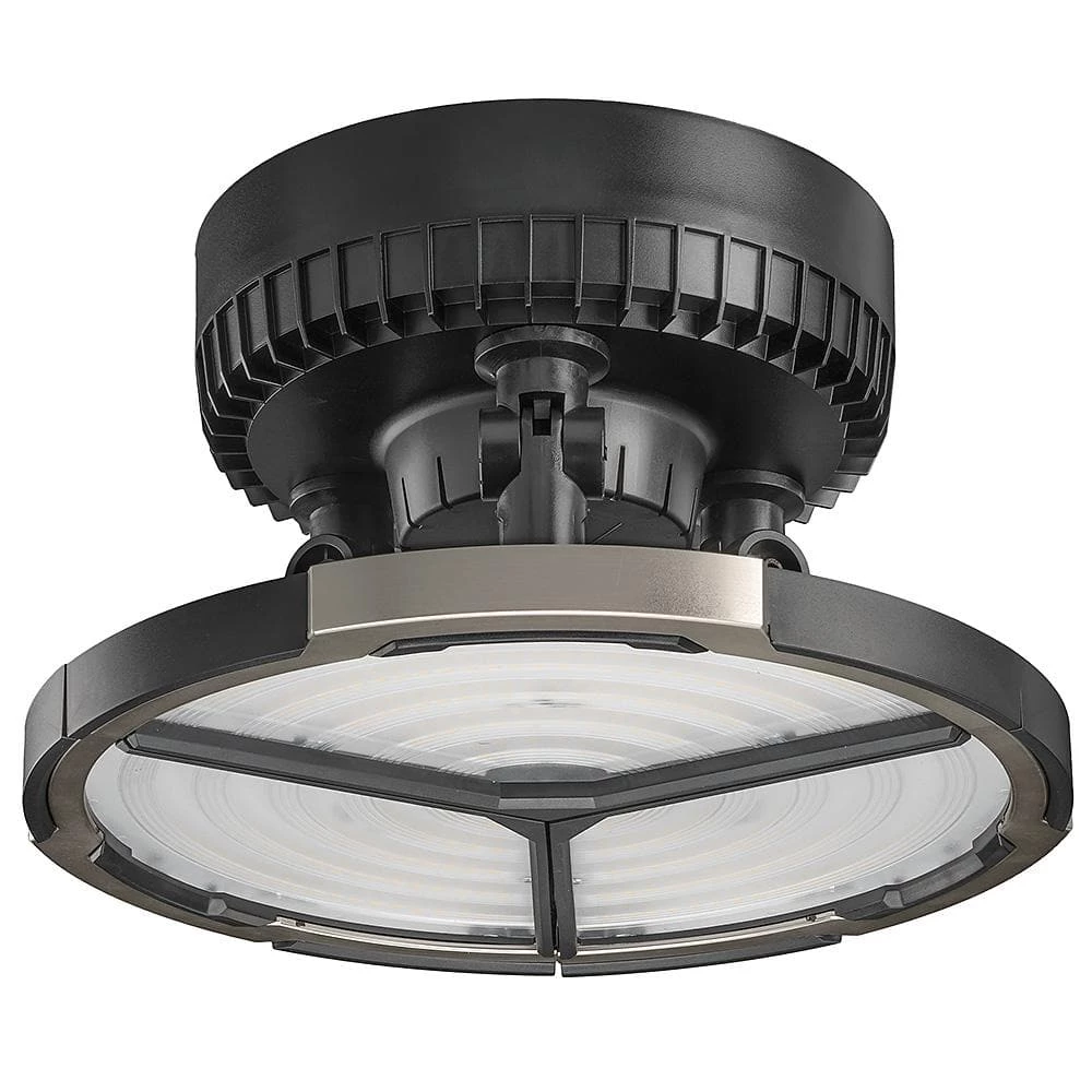 Spin Light 10 in. High Output 4000 Lumens Black LED Flush Mount Ceiling Light with 3 Adjustable Heads 5000K (4-Pack) by Commercial Electric 7 Spin Light 10 in. High Output 4000 Lumens Black LED Flush Mount Ceiling Light with 3 Adjustable Heads 5000K (4-Pack) by Commercial Electric - Image 5
