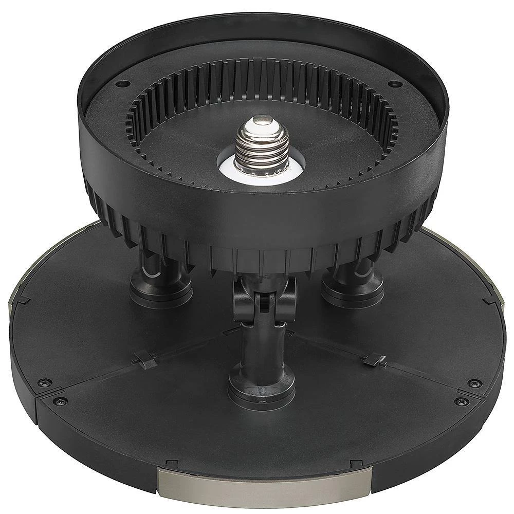 Spin Light 10 in. High Output 4000 Lumens Black LED Flush Mount Ceiling Light with 3 Adjustable Heads 5000K (4-Pack) by Commercial Electric 12 Spin Light 10 in. High Output 4000 Lumens Black LED Flush Mount Ceiling Light with 3 Adjustable Heads 5000K (4-Pack) by Commercial Electric - Image 10