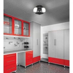 Spin Light 10 in. High Output 4000 Lumens Black LED Flush Mount Ceiling Light with 3 Adjustable Heads 5000K (4-Pack) by Commercial Electric 21 Spin Light 10 in. High Output 4000 Lumens Black LED Flush Mount Ceiling Light with 3 Adjustable Heads 5000K (4-Pack) by Commercial Electric -OCTO LIGHTS Shop black commercial electric flush mount lights 56566161 4pk 4f 1000