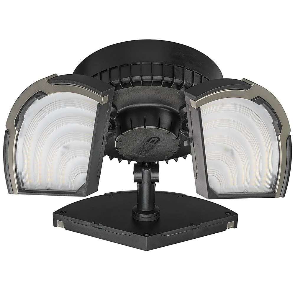Spin Light 10 in. High Output 4000 Lumens Black LED Flush Mount Ceiling Light with 3 Adjustable Heads 5000K (4-Pack) by Commercial Electric 6 Spin Light 10 in. High Output 4000 Lumens Black LED Flush Mount Ceiling Light with 3 Adjustable Heads 5000K (4-Pack) by Commercial Electric - Image 4