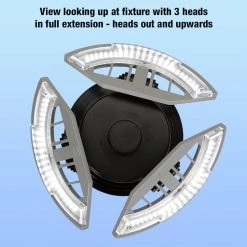 7 in. Spin Light 3 Adjustable Heads 3500 Lumens LED Flush Mount Garage Light and Basement - Screws into Lampholder by Commercial Electric 17 7 in. Spin Light 3 Adjustable Heads 3500 Lumens LED Flush Mount Garage Light and Basement - Screws into Lampholder by Commercial Electric -OCTO LIGHTS Shop black commercial electric flush mount lights 566011410 1d 1000