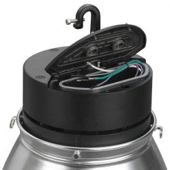 13.4 in. Round 400W Equivalent Integrated LED Brushed Nickel High Bay Light w/ Adjustable Beam 22,000 Lumen (8-Pack) by Commercial Electric -OCTO LIGHTS Shop black commercial electric high bay lights 502501610 8pk 1d 1000