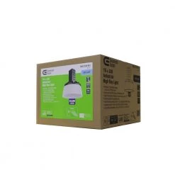 16 in. 750-Watt Equivalent Integrated LED Dimmable Black High Bay Light 5000K by Commercial Electric -OCTO LIGHTS Shop black commercial electric high bay lights hl nhb270 np09b 66 1000