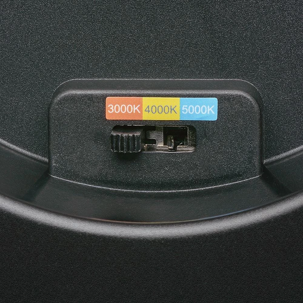 Spin Light 9 in. Heavy Duty Black Red Selectable LED Flush Mount Ceiling Light 1100 Lumens 3000K 4000K 5000K by Commercial Electric 7 Spin Light 9 in. Heavy Duty Black Red Selectable LED Flush Mount Ceiling Light 1100 Lumens 3000K 4000K 5000K by Commercial Electric - Image 5