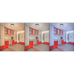 Spin Light 9 in. Heavy Duty Black Red Selectable LED Flush Mount Ceiling Light 1100 Lumens 3000K 4000K 5000K by Commercial Electric 19 Spin Light 9 in. Heavy Duty Black Red Selectable LED Flush Mount Ceiling Light 1100 Lumens 3000K 4000K 5000K by Commercial Electric -OCTO LIGHTS Shop black red commercial electric flush mount lights 54479111 c3 1000