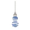12 in. Brushed Nickel and Blue Swirl Decorative Glass Pull Chain for Ceiling Fans and Lamps by Commercial Electric -OCTO LIGHTS Shop blue brushed nickel commercial electric ceiling fan pull chains 82865 64 1000