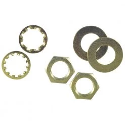 Brass Plate Assorted Nuts and Washers (6-Piece) by Commercial Electric