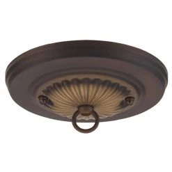 5 in. Bronze Traditional Canopy Kit for Ceiling Light Fixtures by Commercial Electric