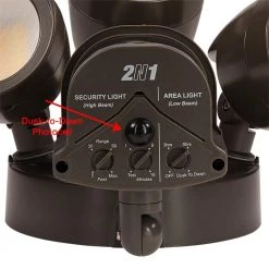 3-Head Bronze Motion Activated Outdoor Integrated LED Flood Light Security Light 1800 to 3600 Lumen Boost (4-Pack) by Commercial Electric -OCTO LIGHTS Shop bronze commercial electric flood lights 514032110 4pk 66 1000