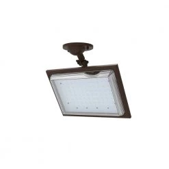 46-Watt Bronze Outdoor Integrated LED Street Lamp Flood Light with Dusk to Dawn Control by Commercial Electric -OCTO LIGHTS Shop bronze commercial electric flood lights dw8899abz b 1f 1000