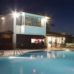 High-Output 200-Watt Equivalent LED Flood Light with Wall Mount Kit, 3,000 Lumens, Outdoor Security Lighting by Commercial Electric -OCTO LIGHTS Shop bronze commercial electric flood lights fsn 28 4k bz 44 1000