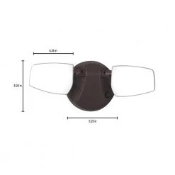 Variable CCT 2000 Lumens Twin Head Bronze Outdoor Integrated LED Floodlight with Integrated Photocontrol by Commercial Electric -OCTO LIGHTS Shop bronze commercial electric flood lights ft28vcibce 1d 1000