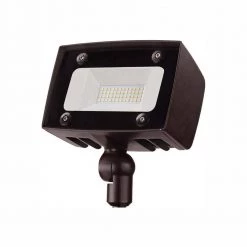 Architectural 150-Watt Equivalent Integrated Outdoor LED Flood Light, 2000 Lumens, Security Light by Commercial Electric