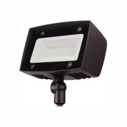 350-Watt Equivalent Integrated Outdoor LED Flood Light, 5000 Lumens, Dusk to Dawn Security Light by Commercial Electric