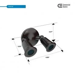 Twin-Head Bronze Outdoor Flood Light for Outdoor Security Lighting by Commercial Electric -OCTO LIGHTS Shop bronze commercial electric flood lights tpar bz 40 1000