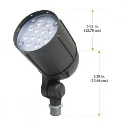 12W Line Voltage Bronze Integrated Outdoor LED Bullet Flood Light and Adjustable Mounting Bracket for Landscape Lighting by Commercial Electric -OCTO LIGHTS Shop bronze commercial electric landscape flood lights cev5blf12brz 40 1000