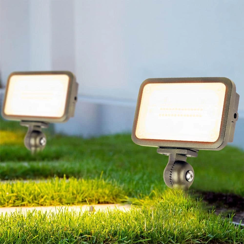 16W Bronze Integrated Outdoor LED Weatherproof Wall Wash Light and Adjustable Mounting Bracket for Landscape Lighting by Commercial Electric 11 16W Bronze Integrated Outdoor LED Weatherproof Wall Wash Light and Adjustable Mounting Bracket for Landscape Lighting by Commercial Electric - Image 9