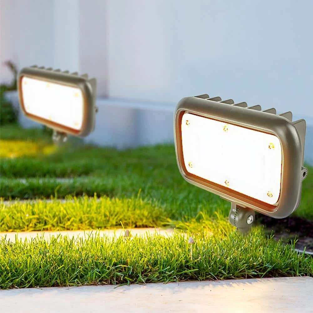 30W Line Voltage Bronze Integrated Outdoor LED Wall Wash Light with Adjustable Mounting Bracket for Landscape Lighting by Commercial Electric 11 30W Line Voltage Bronze Integrated Outdoor LED Wall Wash Light with Adjustable Mounting Bracket for Landscape Lighting by Commercial Electric - Image 9