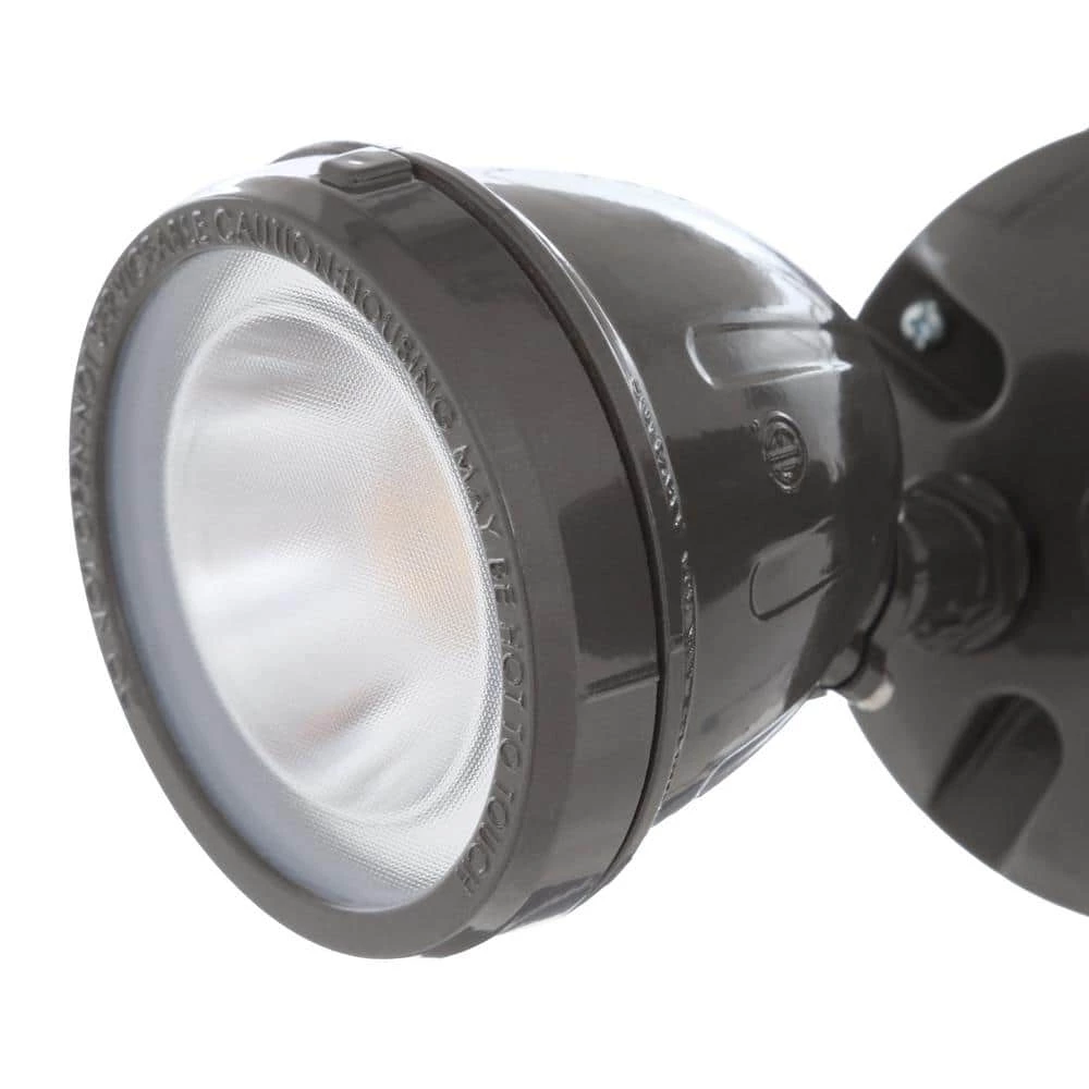 28-Watt 1100 Lumens CE Hardwired Bronze LED Landscape Flood Light Dual Spot Light by Commercial Electric 4 28-Watt 1100 Lumens CE Hardwired Bronze LED Landscape Flood Light Dual Spot Light by Commercial Electric - Image 2