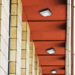 150-Watt Equivalent Integrated LED Outdoor Security Light, 2200 Lumens, Canopy Light and Area Light by Commercial Electric -OCTO LIGHTS Shop bronze commercial electric outdoor flush mount lights hel20 4k bz 4f 1000