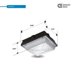 Helios 150-Watt Equivalent Integrated LED Dark Bronze Outdoor Security Canopy and Area Light with 2200 Lumens (4-Pack) by Commercial Electric -OCTO LIGHTS Shop bronze commercial electric parking lot lights hel20 4k bz 4pk 40 1000