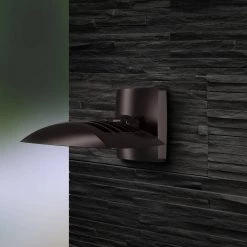 Residential 550-Watt Equivalent Integrated LED Bronze Outdoor Wall Pack/Flood Light, 8000 Lumens by Commercial Electric -OCTO LIGHTS Shop bronze commercial electric wall pack lights fsnx80 pc 4k bz 77 1000