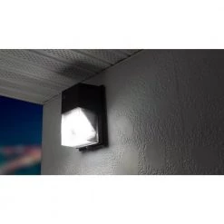 150-Watt Equivalent Integrated Outdoor LED Wall Pack, 2,500 Lumens, Dusk to Dawn Outdoor Security Light by Commercial Electric -OCTO LIGHTS Shop bronze commercial electric wall pack lights lyra20 pc 4k bz 77 1000