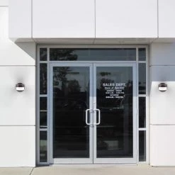 75-Watt Equivalent Integrated Outdoor LED Wall Pack, 900 Lumens, Dusk to Dawn Outdoor Security Light (2-Pack) by Commercial Electric -OCTO LIGHTS Shop bronze commercial electric wall pack lights phx12 pc 3k bz 2pk 1f 1000