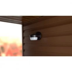 75-Watt Equivalent Integrated Outdoor LED Wall Pack, 900 Lumens, Dusk to Dawn Outdoor Security Light (2-Pack) by Commercial Electric -OCTO LIGHTS Shop bronze commercial electric wall pack lights phx12 pc 3k bz 2pk 66 1000