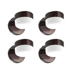 Phoenix 75-Watt Equivalent Integrated LED Wall Pack with 900 Lumens, Dusk to Dawn Outdoor Security Light (4-Pack) by Commercial Electric