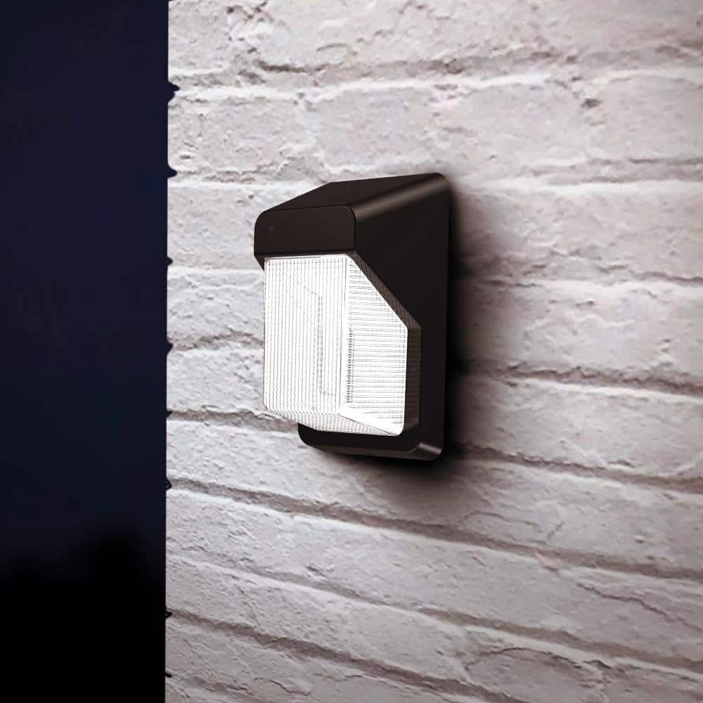 Commercial 200-Watt Equivalent Integrated LED Bronze Outdoor Vertical Wall Pack Over Door Light, 3000 Lumens by Commercial Electric 5 Commercial 200-Watt Equivalent Integrated LED Bronze Outdoor Vertical Wall Pack Over Door Light, 3000 Lumens by Commercial Electric - Image 3