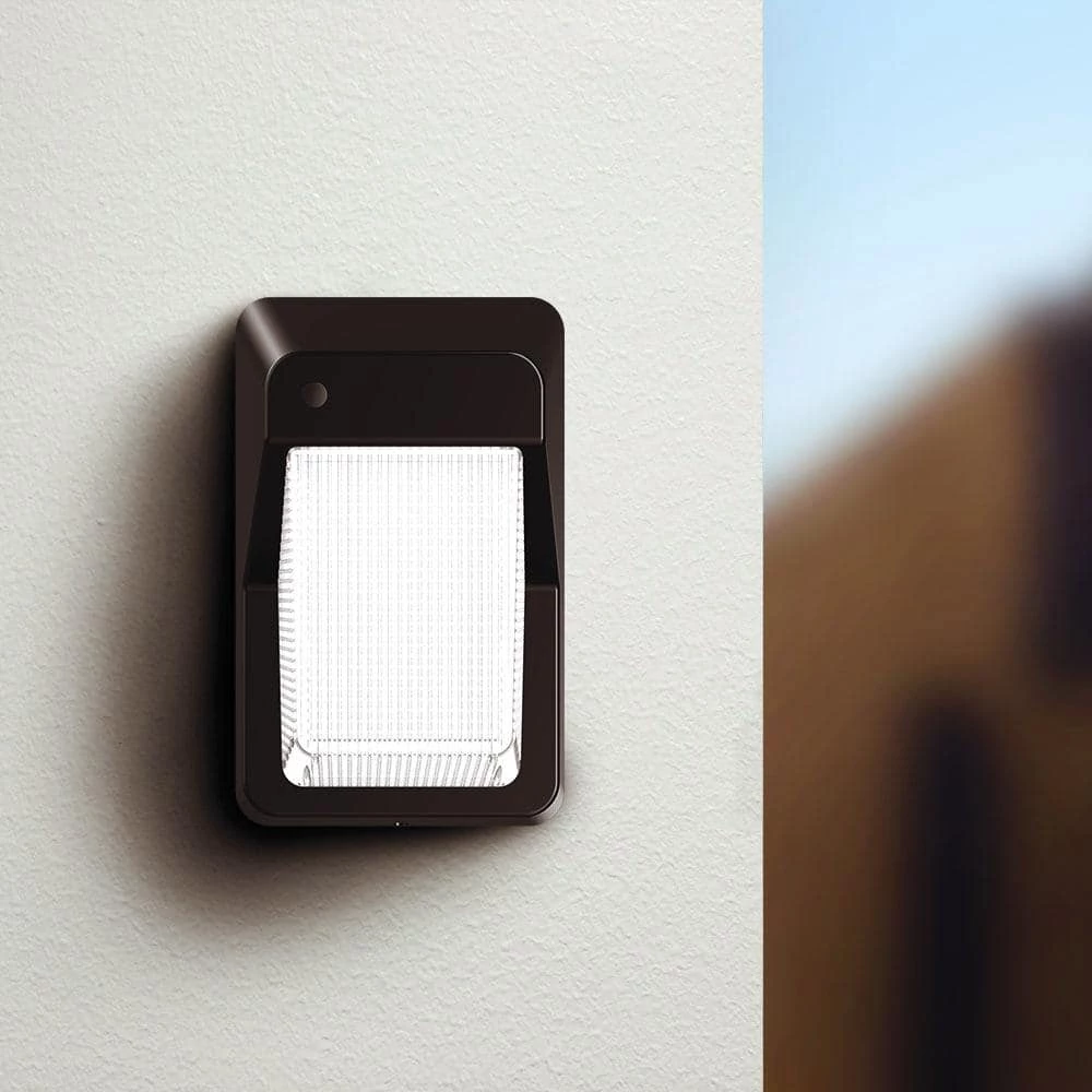 Commercial 200-Watt Equivalent Integrated LED Bronze Outdoor Vertical Wall Pack Over Door Light, 3000 Lumens by Commercial Electric 6 Commercial 200-Watt Equivalent Integrated LED Bronze Outdoor Vertical Wall Pack Over Door Light, 3000 Lumens by Commercial Electric - Image 4