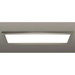 48 in. x 15 in. Low Profile Brushed Nickel Color Selectable LED Flush Mount Ceiling Light w/Night Light Feature by Commercial Electric -OCTO LIGHTS Shop brushed nickel 4x15 commercial electric flush mount lights 56702113 44 1000