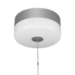Spin Light 7 in. Closet Light LED Flush Mount Ceiling Light w/ Pull Chain Brushed Nickel Accent Clothes Closet Rated by Commercial Electric -OCTO LIGHTS Shop brushed nickel accent commercial electric flush mount lights 565901110 44 1000