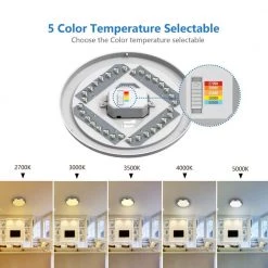 14 in. Brushed Nickel and Oil-Rubbed Bronze Selectable Integrated LED Flush Mount with Interchangeable Trim by Commercial Electric -OCTO LIGHTS Shop brushed nickel and oil rubbed bronze commercial electric flush mount lights ca8aa022fr125 66 1000