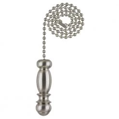 12 in. Brushed Nickel Pull Chain by Commercial Electric