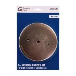 5 in. Brushed Nickel Modern Canopy Kit for Ceiling Light Fixtures by Commercial Electric -OCTO LIGHTS Shop brushed nickel commercial electric ceiling light parts 804784 c3 1000