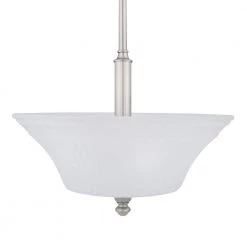 Creekford 3-Light Brushed Nickel Pendant with Frosted Glass Shade by Commercial Electric -OCTO LIGHTS Shop brushed nickel commercial electric chandeliers hon8913a a0 1000