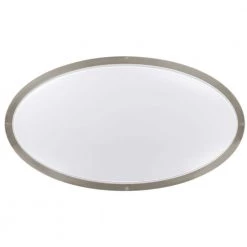 32 in. Orbit Oval Color Selectable CCT LED Flush Mount Brushed Nickel Ceiling Light 3000 Lumens Dimmable by Commercial Electric -OCTO LIGHTS Shop brushed nickel commercial electric flush mount lights 564121110 4f 1000