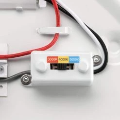 32 in. Orbit Oval Color Selectable CCT LED Flush Mount Brushed Nickel Ceiling Light 3000 Lumens Dimmable by Commercial Electric -OCTO LIGHTS Shop brushed nickel commercial electric flush mount lights 564121110 66 1000