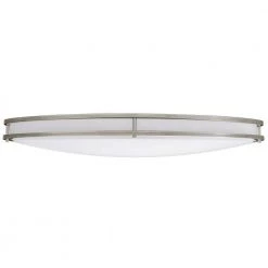 32 in. Orbit Oval Color Selectable CCT LED Flush Mount Brushed Nickel Ceiling Light 3000 Lumens Dimmable by Commercial Electric -OCTO LIGHTS Shop brushed nickel commercial electric flush mount lights 564121110 c3 1000