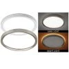 13 in. Color Selectable LED Flush Mount Ceiling Light w/ Night Light Optional White and Brushed Nickel Trim Rings by Commercial Electric -OCTO LIGHTS Shop brushed nickel commercial electric flush mount lights 56584191 64 1000