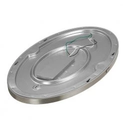 32 in. Low Profile Oval Brushed Nickel Color Selectable LED Flush Mount Ceiling Light w/ Night Light Feature by Commercial Electric -OCTO LIGHTS Shop brushed nickel commercial electric flush mount lights 56587113 4f 1000