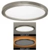 32 in. Low Profile Oval Brushed Nickel Color Selectable LED Flush Mount Ceiling Light w/ Night Light Feature by Commercial Electric 1 32 in. Low Profile Oval Brushed Nickel Color Selectable LED Flush Mount Ceiling Light w/ Night Light Feature by Commercial Electric -OCTO LIGHTS Shop brushed nickel commercial electric flush mount lights 56587113 64 1000
