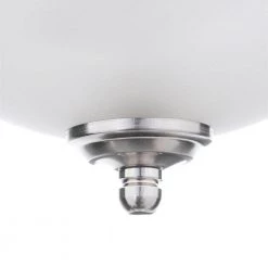 13 in. 2-Light Brushed Nickel Flush Mount with Frosted Glass Shade (2-Pack) by Commercial Electric -OCTO LIGHTS Shop brushed nickel commercial electric flush mount lights efg8012a bn c3 1000