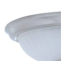 11 in. 100-Watt Equivalent Brushed Nickel Integrated LED Flush Mount with Frosted Glass Shade (2-Pack) by Commercial Electric -OCTO LIGHTS Shop brushed nickel commercial electric flush mount lights hqv8011l bn 44 1000