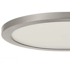 15 in. Brushed Nickel New Ultra-Low Profile Integrated LED Flush Mount 5CCT (2-Pack) by Commercial Electric -OCTO LIGHTS Shop brushed nickel commercial electric flush mount lights lc0000155 01 bn a0 1000