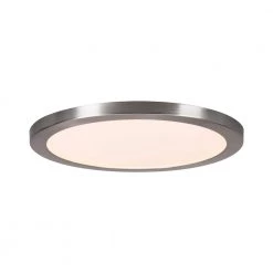 15 in. Brushed Nickel New Ultra-Low Profile Integrated LED Flush Mount 5CCT (2-Pack) by Commercial Electric -OCTO LIGHTS Shop brushed nickel commercial electric flush mount lights lc0000155 01 bn c3 1000