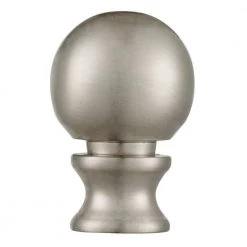 Brushed Nickel Ball Lamp Finial by Commercial Electric